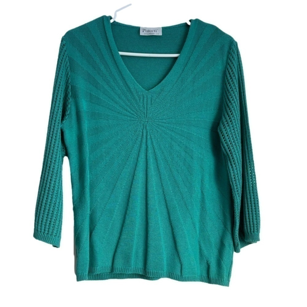Putorti vintage made in Canada cotton and acrylic sweater sz XL (fits like a M).